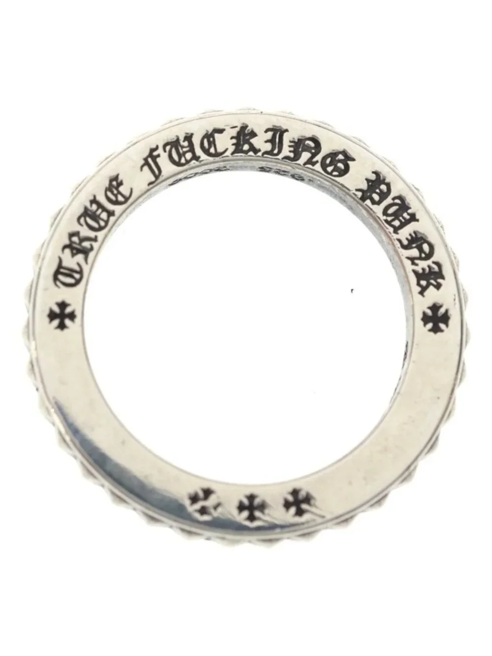 Chrome Hearts Tfp Pnk Big True Punk Big Ring Silver